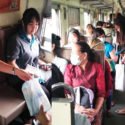 SEEK Ministry in a train bound to Chaochengsao Thailand